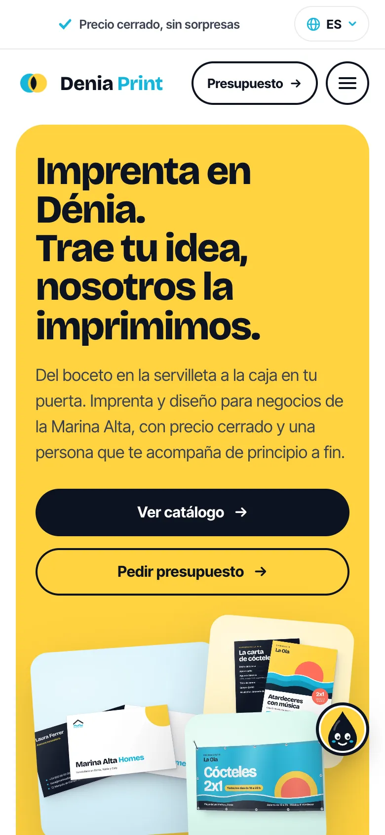 Denia Print: mobile screenshot